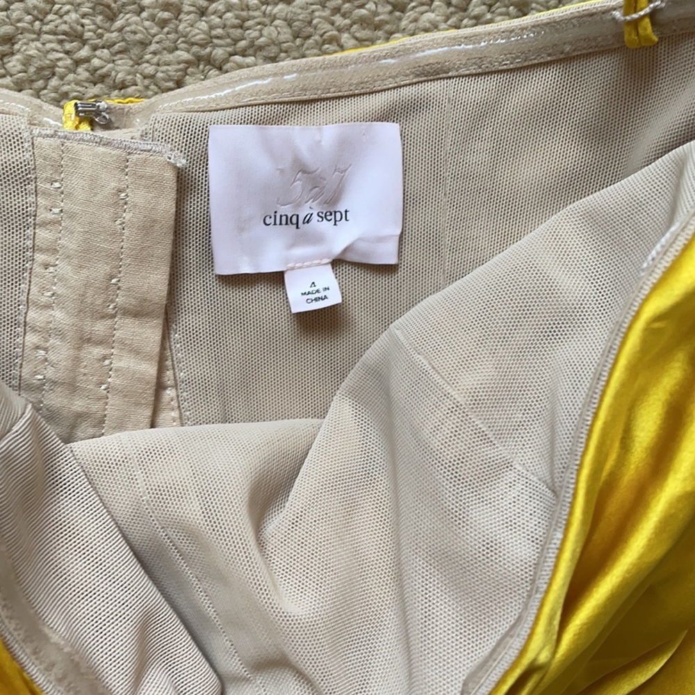 Cinq a sept Elise yellow tassel dress - Picture 9 of 10